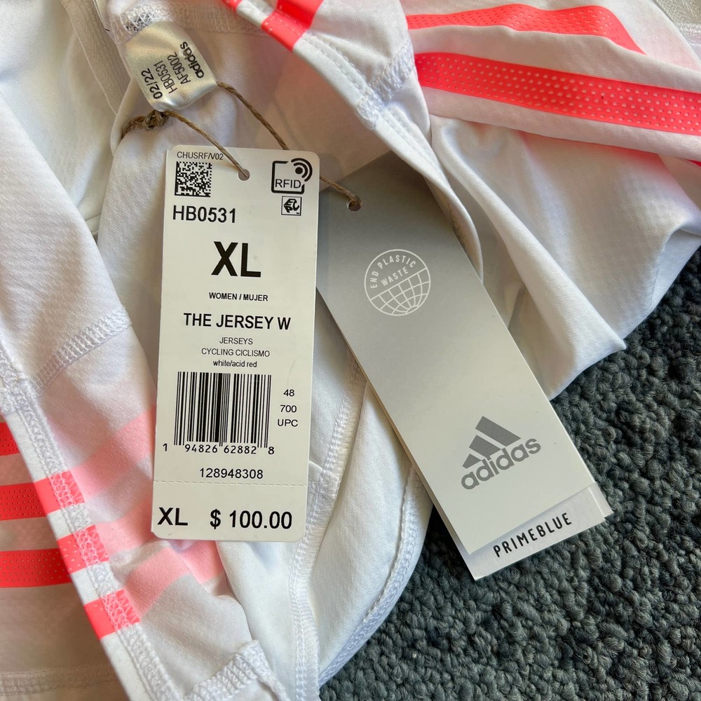 Adidas Short Sleeve Cycling Jersey Shirt NEW Women's Size XL - Picture 6 of 10